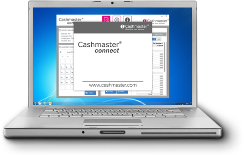 cashmaster connect on a laptop