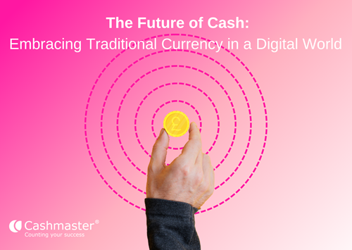 hand holding coin, future of cash
